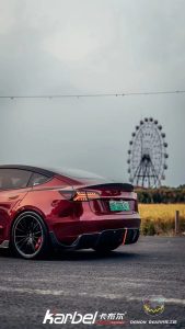 สปอยเลอร์ Carbon Fiber Tesla Model 3 / Performance Sedan ทรง Karbel