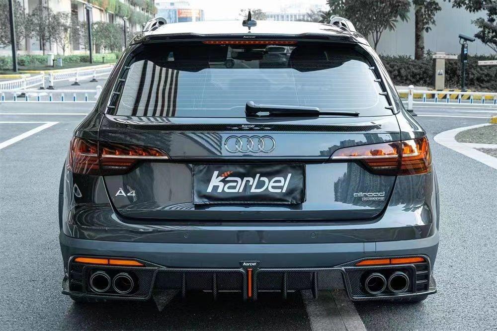 สปอยเลอร์ Carbon Fiber Audi A4 allroad B9 / B9.5 ทรง Karbel ปี 2020-ON