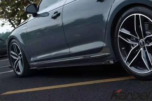 สเกิร์ตข้าง Carbon Fiber Audi A4 Allroad B9 ทรง Karbel ปี 2017-2019