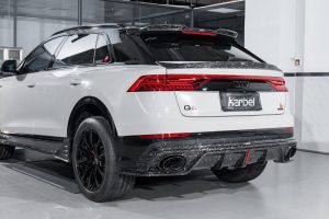 สเกิร์ตข้าง Carbon Fiber Audi SQ8 Q8 ทรง Karbel ปี 2019-ON