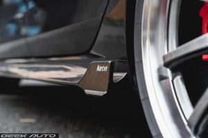 สเกิร์ตข้าง Carbon Fiber Volkswagen Golf GTI / R-line MK8 MK8.5 ทรง Karbel Dry Carbon