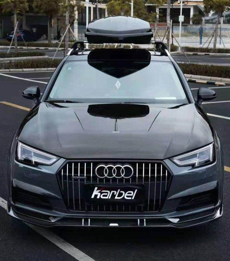 ชิ้นตกแต่งคาร์บอน Carbon Fiber Audi A4 Allroad B9 ทรง Karbel ปี 2017-2019