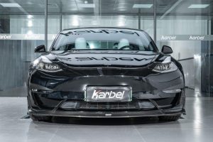 ชิ้นตกแต่งคาร์บอน Carbon Fiber Tesla Model 3 / Performance ทรง Karbel
