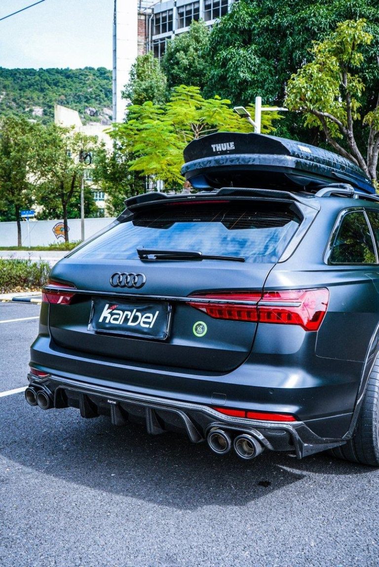 Rear Diffuser Carbon Fiber Audi A6 Allroad C8 style Karbel V1 year 2020-ON