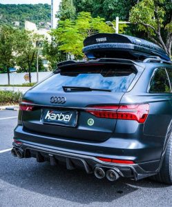 สปอยเลอร์หลังคา Carbon Fiber Audi A6 Allroad C8 ทรง Karbel V1 ปี 2020-ON