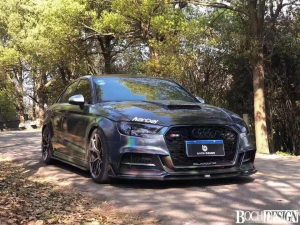 ฝากระโปรงหน้า Carbon Fiber Audi RS3 S3 A3 8V/8V.5 ทรง Karbel V1