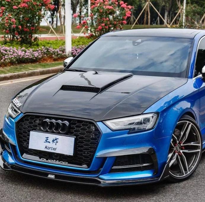 ฝากระโปรงหน้า Carbon Fiber Audi RS3 S3 A3 8V/8V.5 ทรง Karbel V1