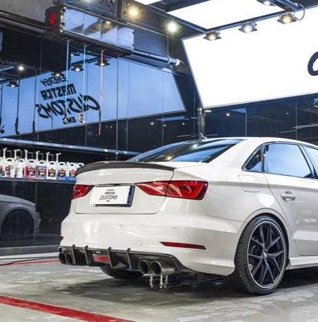 ดิฟฟิวเซอร์ Carbon Fiber Audi S3 A3 (with S bumper Only) 8V Sedan ทรง Karbel