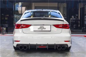 ดิฟฟิวเซอร์ Carbon Fiber Audi S3 A3 (with S bumper Only) 8V Sedan ทรง Karbel