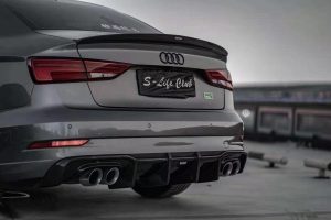 ดิฟฟิวเซอร์ Carbon Fiber Audi S3 A3 S-line 8.5V Sedan ทรง Karbel V1 S-Line ปี 2017-2020
