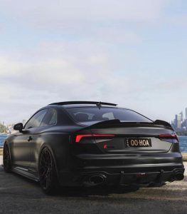สปอยเลอร์ Carbon Fiber Audi RS5 S5 A5 B9 B9.5 2 Door Coupe ทรง Karbel V2 ปี 2017-2025