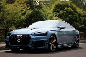 สเกิร์ตข้าง Carbon Fiber Audi RS5 B9 ทรง Karbel ปี 2017-2019