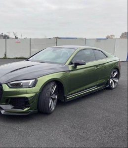 สเกิร์ตข้าง Carbon Fiber Audi RS5 B9 ทรง Karbel ปี 2017-2019