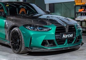 คิ้วมุมลิ้นหน้า Carbon Fiber BMW M3 G80 G81 M4 G82 G83 ทรง Karbel