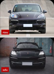 ไฟหน้า LED ทรง 2023 PDLS สำหรับ Porsche Cayenne โฉม 958.1 ปี 2011-2014
