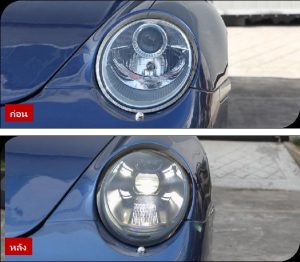 ไฟหน้า LED ทรง 2023 PDLS สำหรับ Porsche 911 โฉม 997.1 ปี 2004-2007