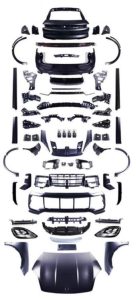 ชุดแต่งรอบคัน บอดี้คิท ทรง 2025 Turbo (ชุดเต็ม 1:1) สำหรับ Porsche Cayenne โฉม 9Y0.1 ปี 2018-2023 แปลงหน้าเป็นทรง 9Y0.2 1:1 Bodi
