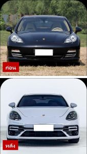 ชุดแต่งรอบคัน บอดี้คิท ทรง 2023 TurboS (ชุดเต็ม 1:1) สำหรับ Porsche Panamera โฉม 970.1 ปี 2009-2013 แปลงหน้าเป็นทรง 971.2