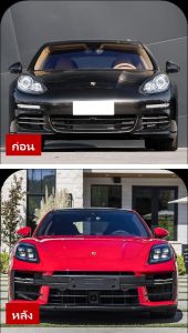 ชุดแต่งรอบคัน บอดี้คิท ทรง 2025 GTS (ชุดเต็ม 1:1) สำหรับ Porsche Panamera โฉม 970.2 ปี 2014-2016 แปลงหน้าเป็นทรง 976