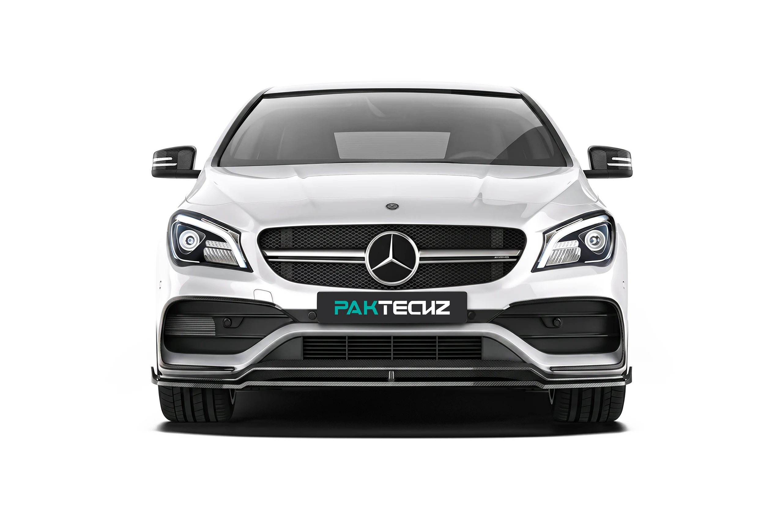 สเกิร์ตหน้าคาร์บอนไฟเบอร์ PAKTECHZ สำหรับ Benz CLA W117 C117