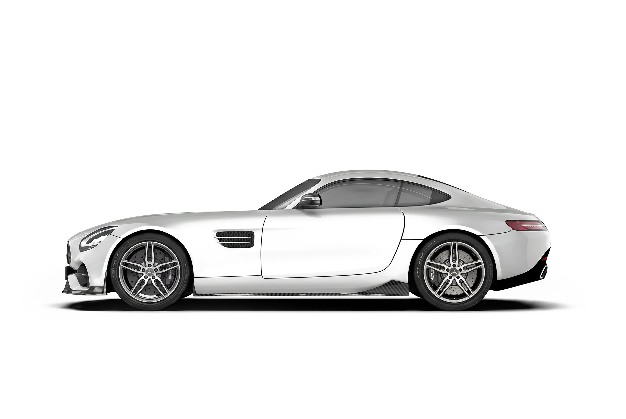 ดิฟฟิวเซอร์และสปอยเลอร์หลังคาร์บอนไฟเบอร์ PAKTECHZ สำหรับ Benz AMG GT GTS C190
