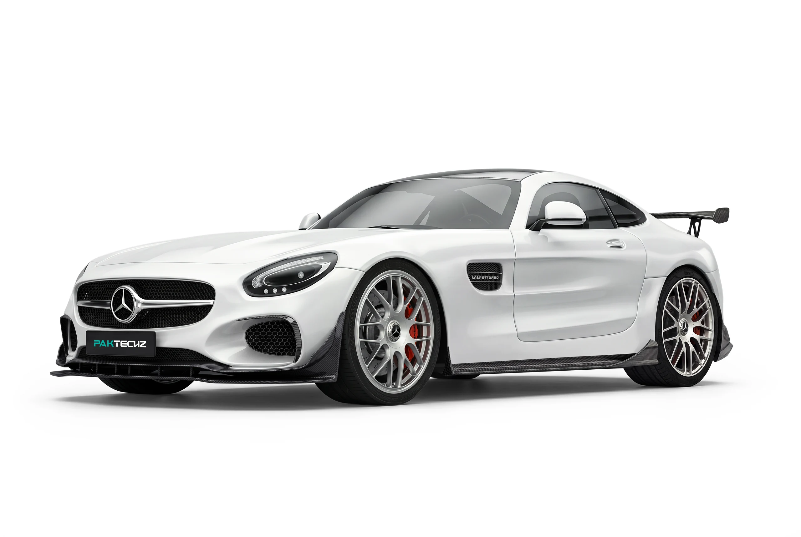Mercedes-AMG GT C190 ติดตั้งชุดแต่งคาร์บอนไฟเบอร์ PAKTECHZ แบบที่ 1