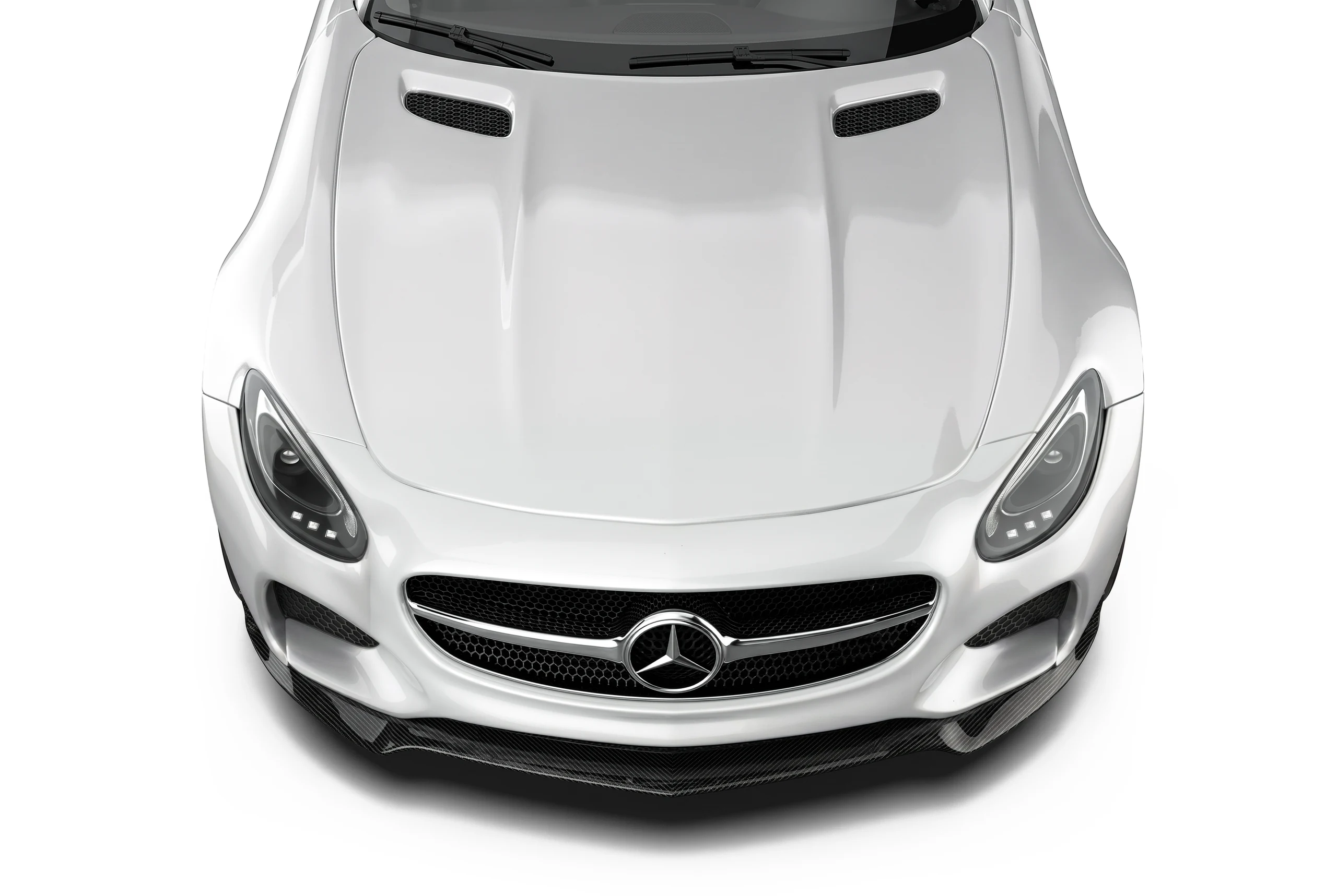 ลิ้นหน้าคาร์บอนไฟเบอร์ PAKTECHZ แบบที่ 2 สำหรับ Benz AMG GT GTS C190