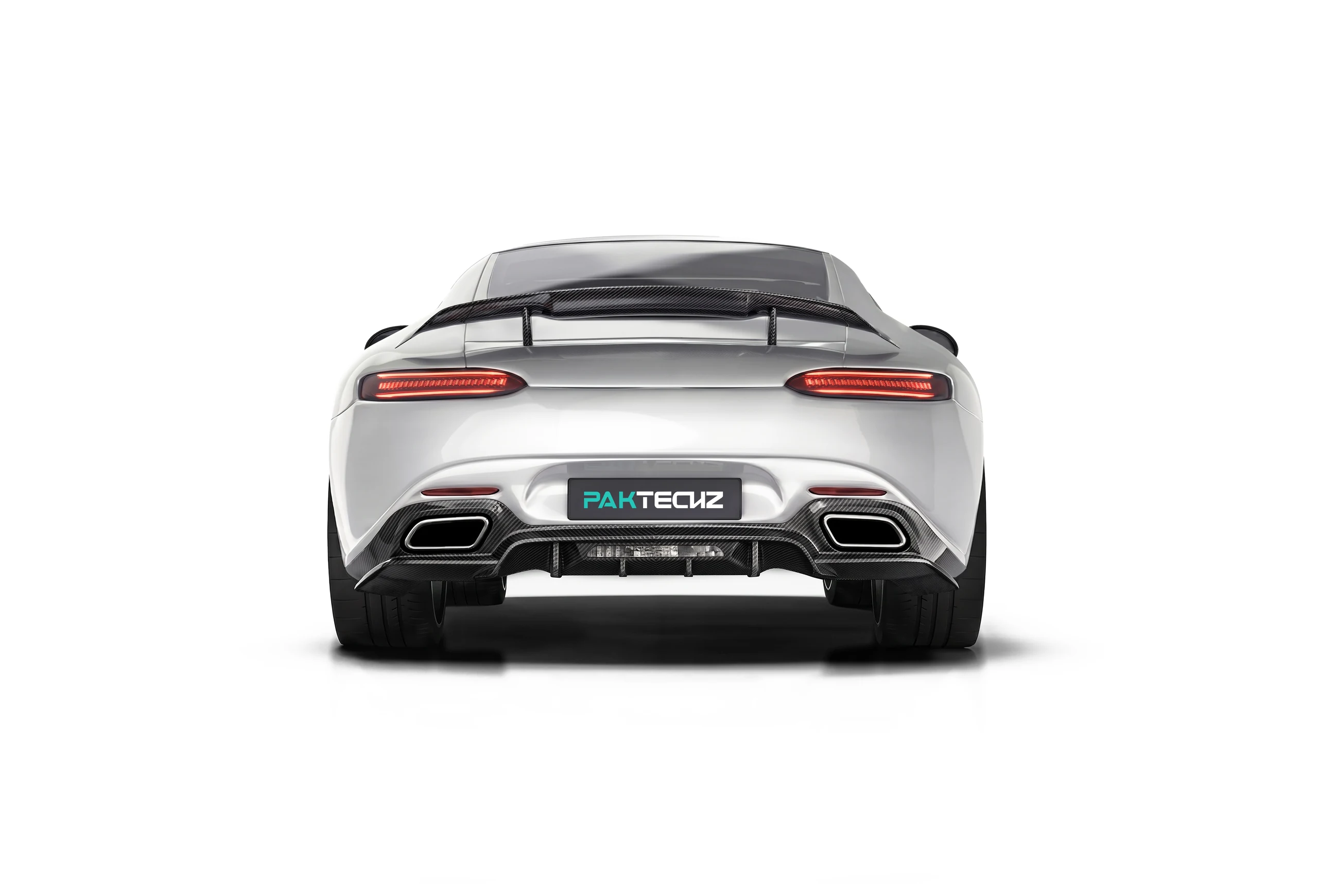 สเกิร์ตข้างคาร์บอนไฟเบอร์ PAKTECHZ แบบที่ 2 สำหรับ Benz AMG GT GTS C190