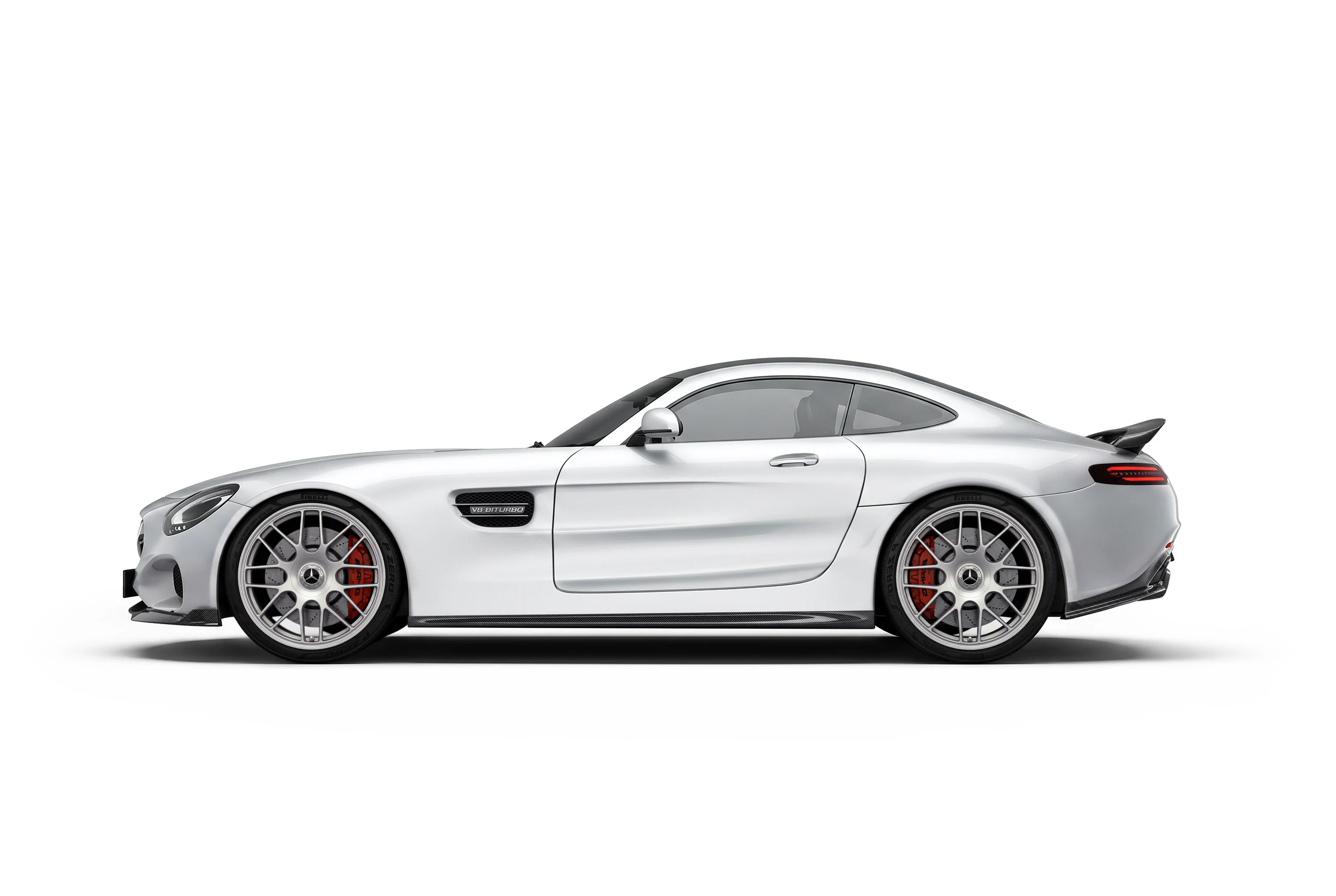 มุมท้าย Mercedes-AMG GT C190 พร้อมชุดคาร์บอนไฟเบอร์ PAKTECHZ แบบที่ 2