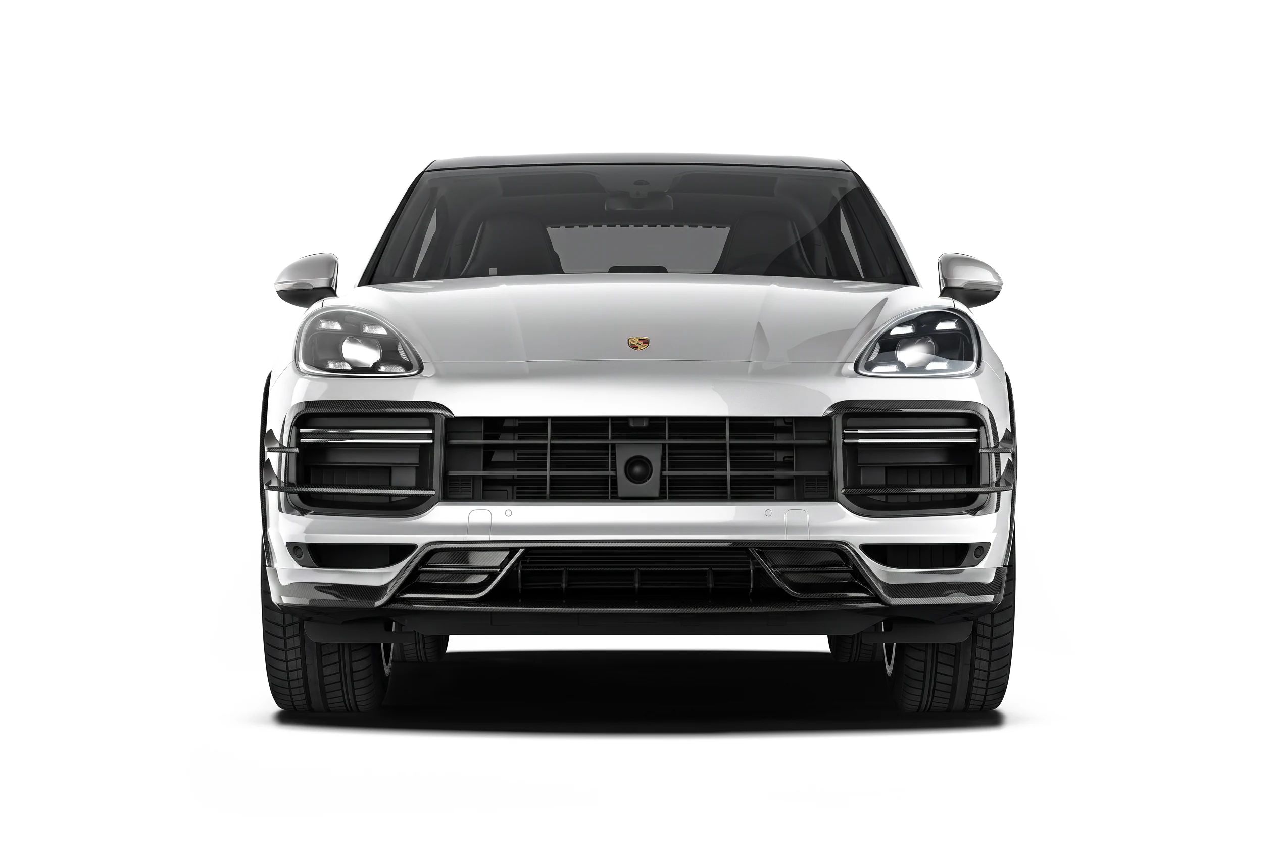ลิ้นหน้าและคานาร์ดคาร์บอนไฟเบอร์ PAKTECHZ สำหรับ Porsche Cayenne