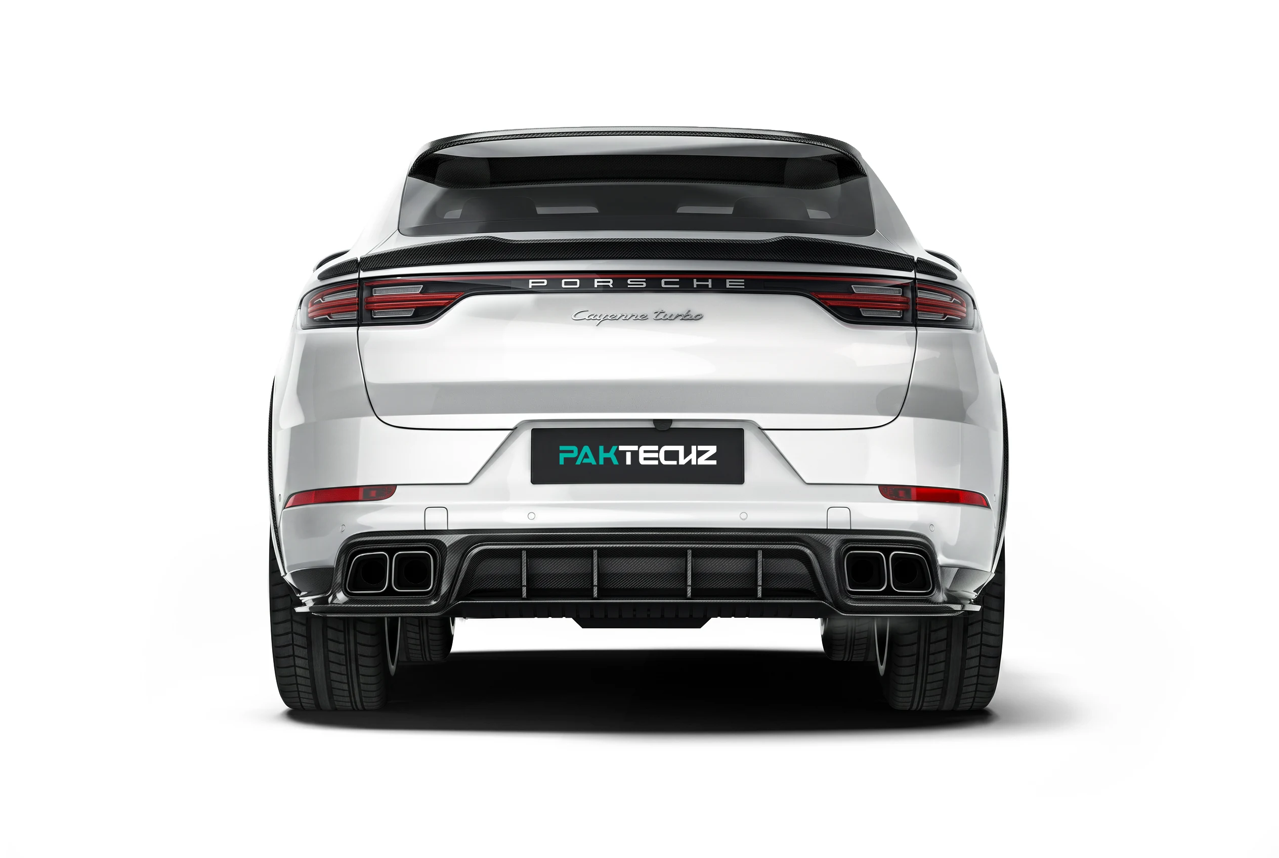 สเกิร์ตข้าง ซุ้มล้อ และคิ้วขอบประตูคาร์บอนไฟเบอร์ PAKTECHZ สำหรับ Porsche Cayenne