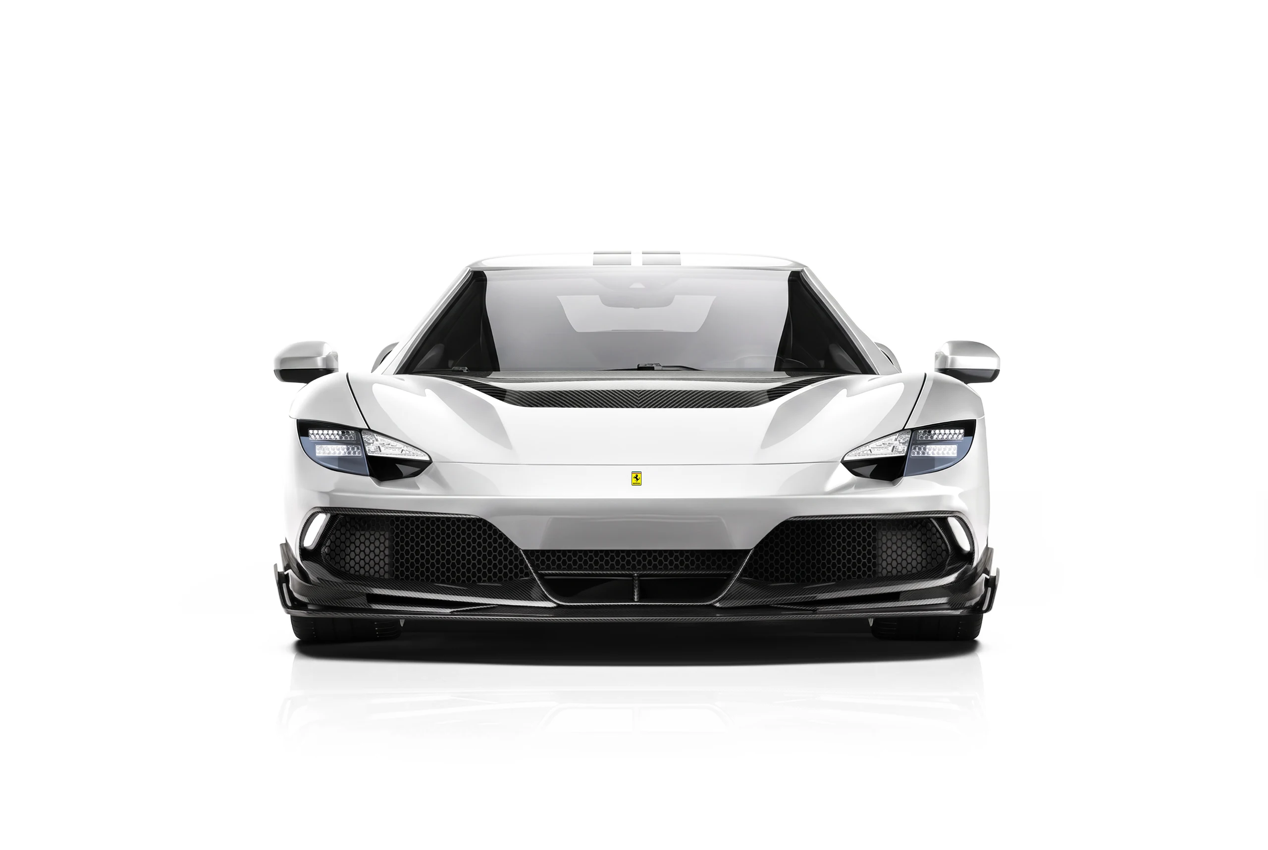 ลิ้นหน้าคาร์บอนไฟเบอร์ PAKTECHZ สำหรับ Ferrari 296 GTB / GTS