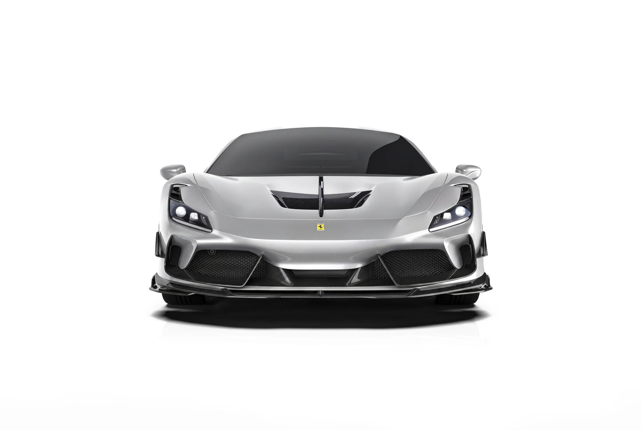 ลิ้นหน้าคาร์บอนไฟเบอร์ PAKTECHZ สำหรับ Ferrari F8