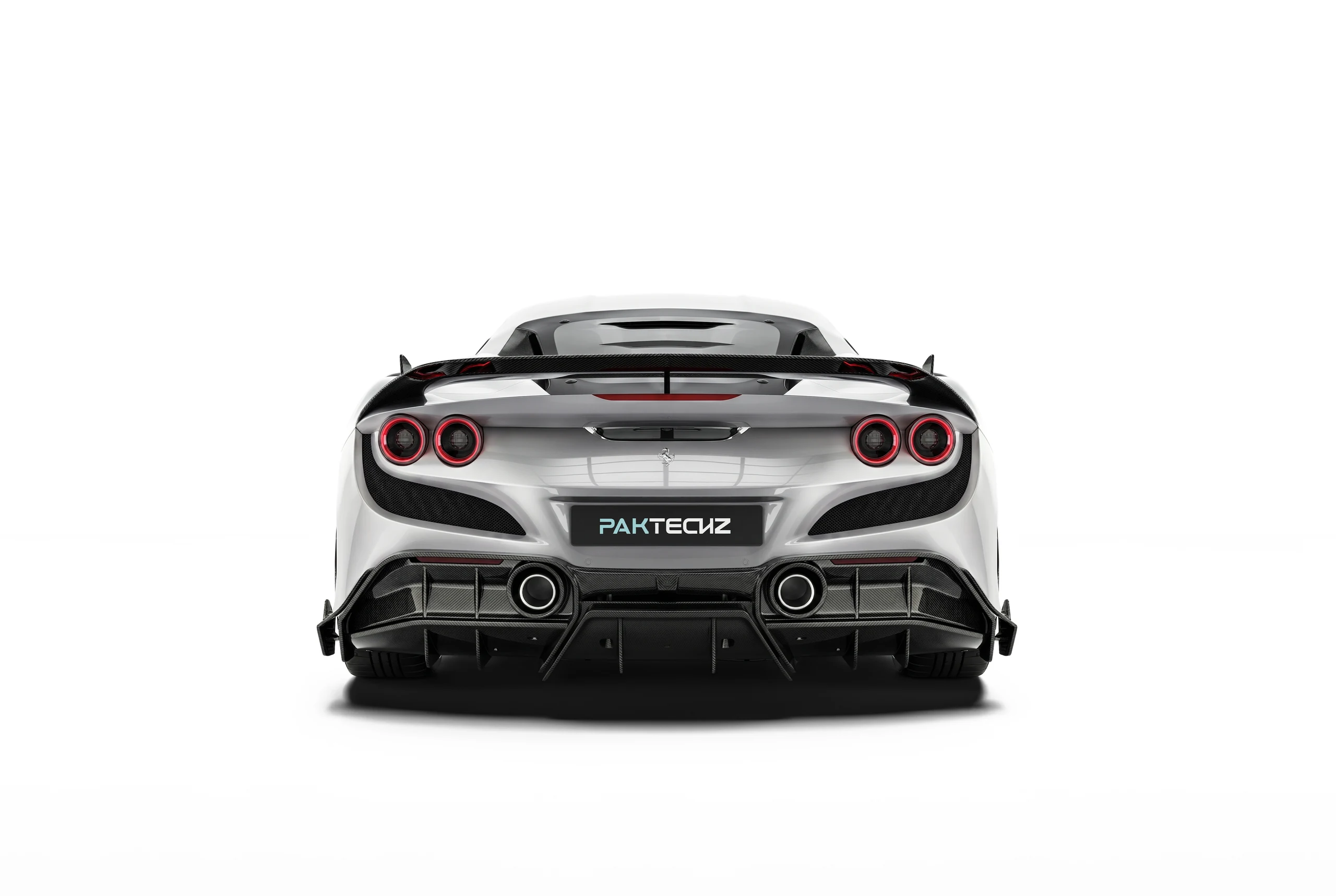 สเกิร์ตข้างคาร์บอนไฟเบอร์ PAKTECHZ สำหรับ Ferrari F8