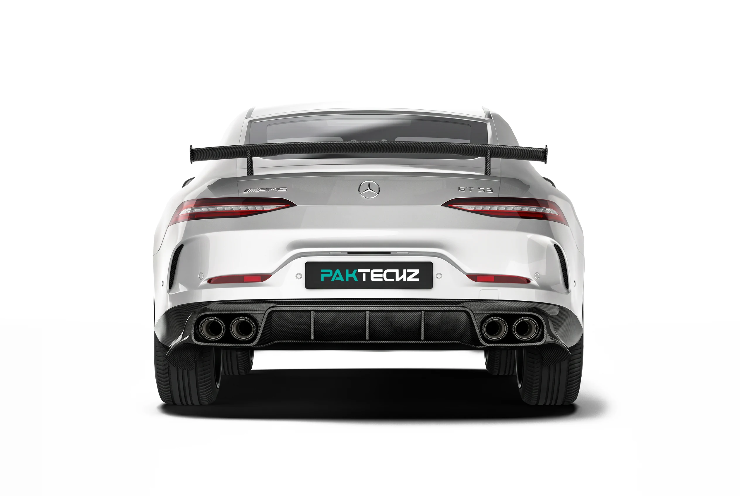 สปอยเลอร์คาร์บอนไฟเบอร์ PAKTECHZ สำหรับ Benz AMG GT43 GT50 GT53