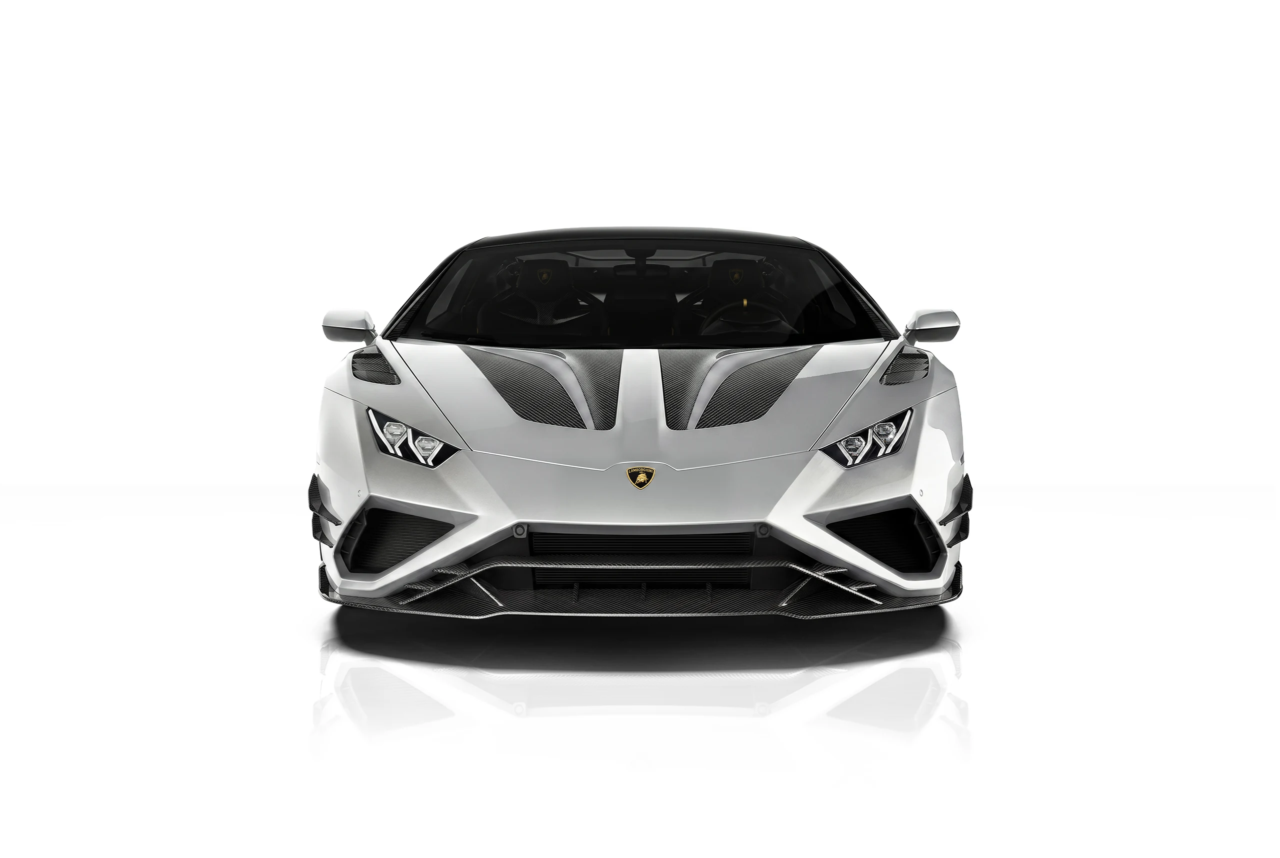สปลิตหน้าคาร์บอนไฟเบอร์ PAKTECHZ สำหรับ Lamborghini Huracan EVO