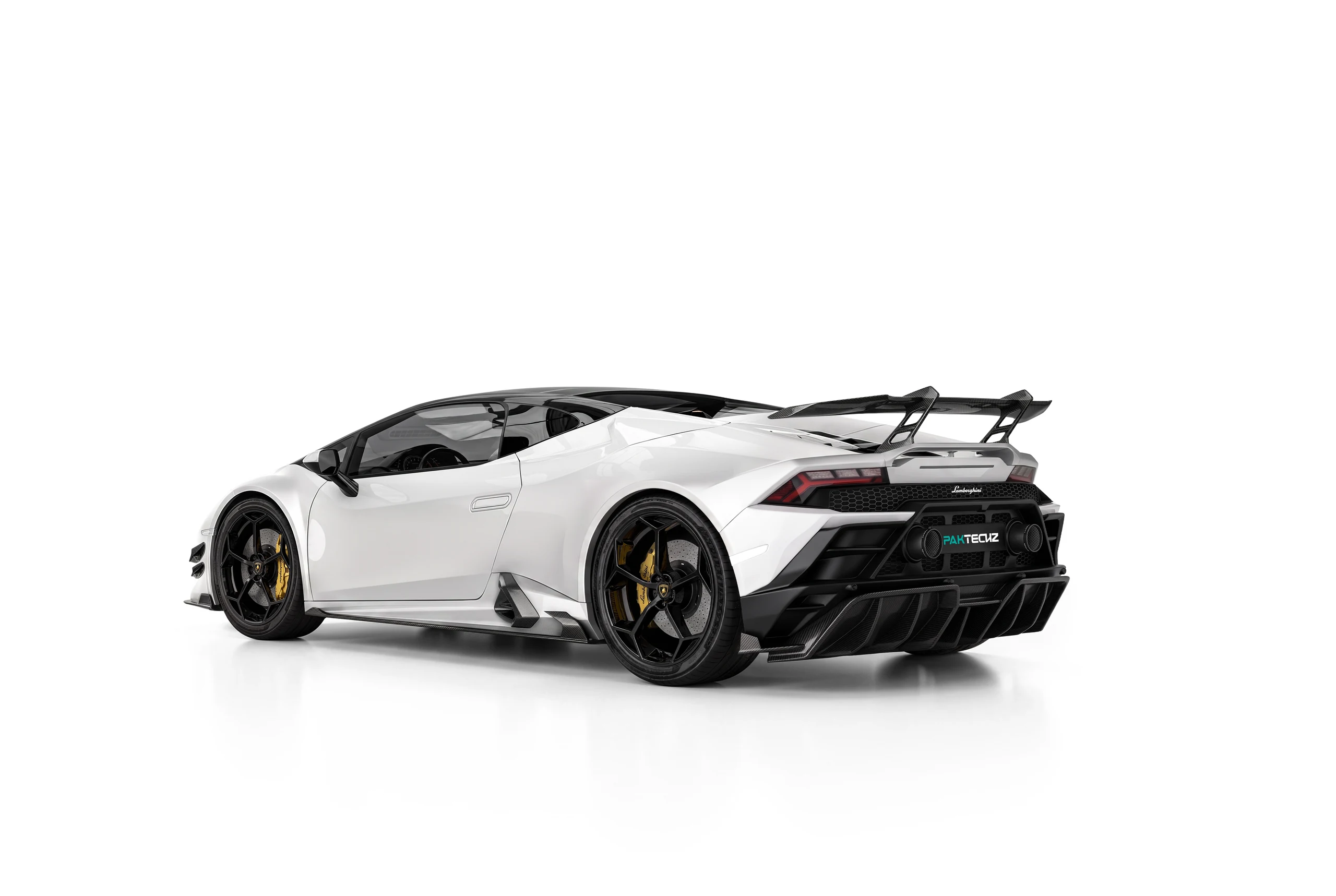 ดิฟฟิวเซอร์และสปอยเลอร์คาร์บอนไฟเบอร์ PAKTECHZ สำหรับ Lamborghini Huracan EVO