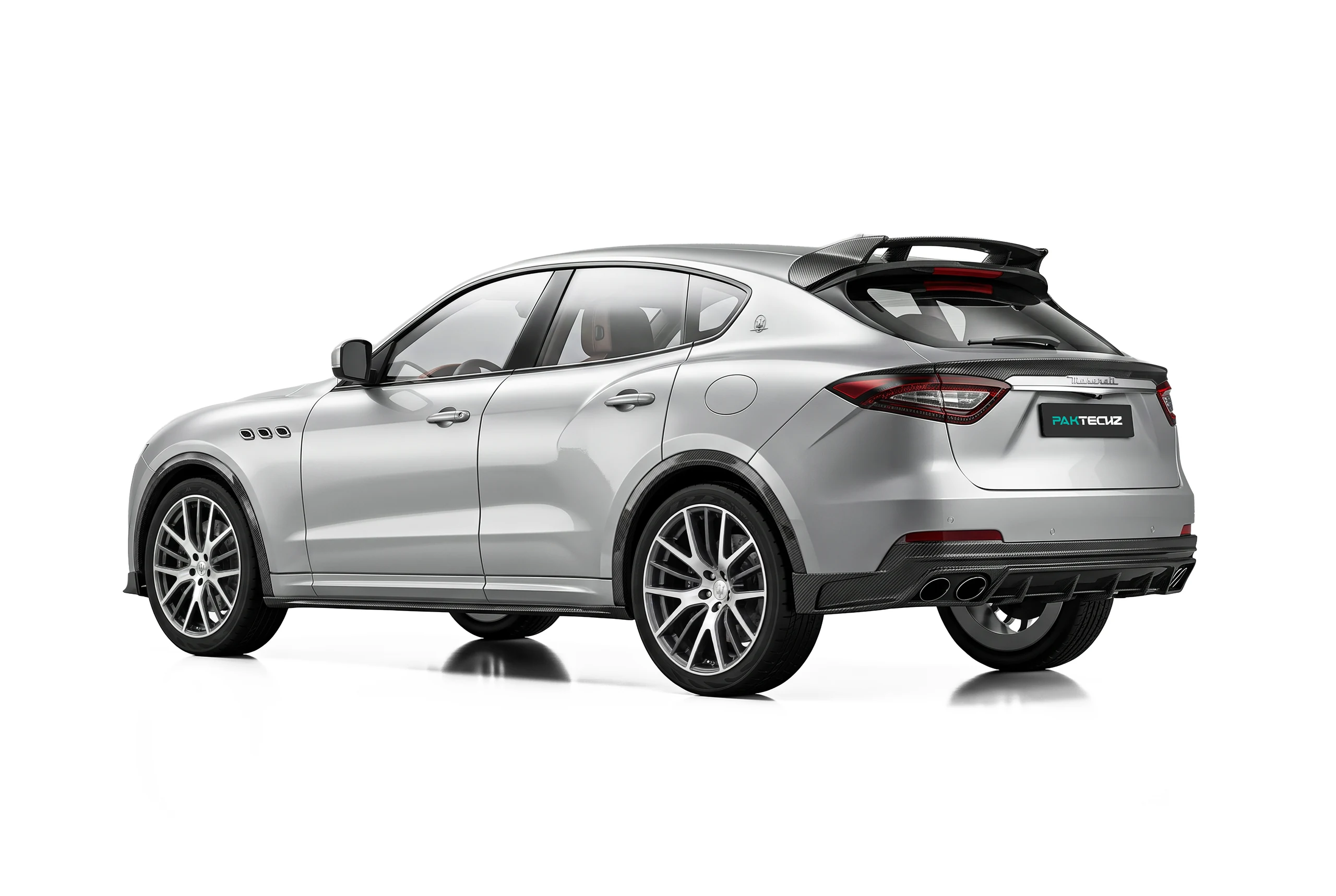 สปอยเลอร์หลังคาและสปอยเลอร์หลังคาร์บอนไฟเบอร์ PAKTECHZ สำหรับ Maserati Levante