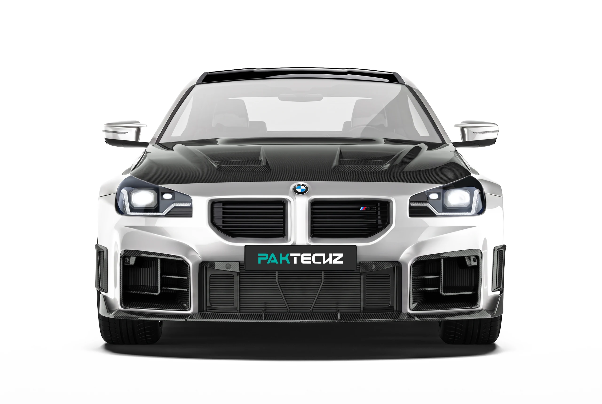 ลิ้นหน้าคาร์บอนไฟเบอร์ PAKTECHZ Ver.1 สำหรับ BMW M2 G87