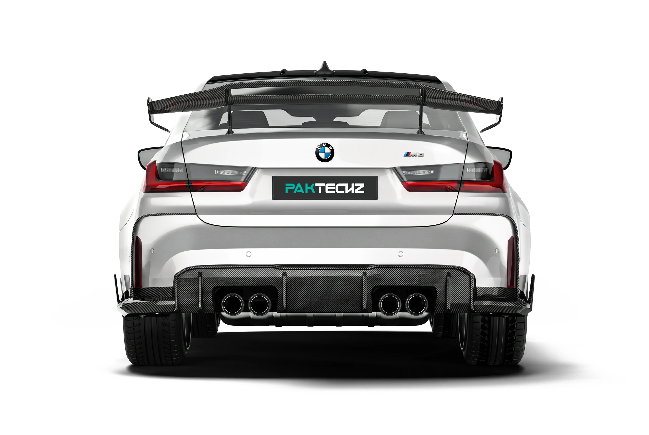 สเกิร์ตข้างและดิฟฟิวเซอร์คาร์บอนไฟเบอร์ PAKTECHZ บน BMW M3 G80