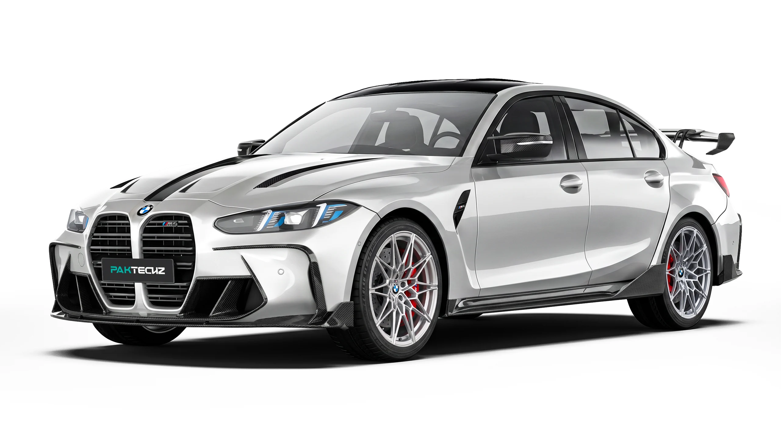 BMW M4 G82 G83 ติดตั้งชุดแต่งคาร์บอนไฟเบอร์รอบคัน PAKTECHZ