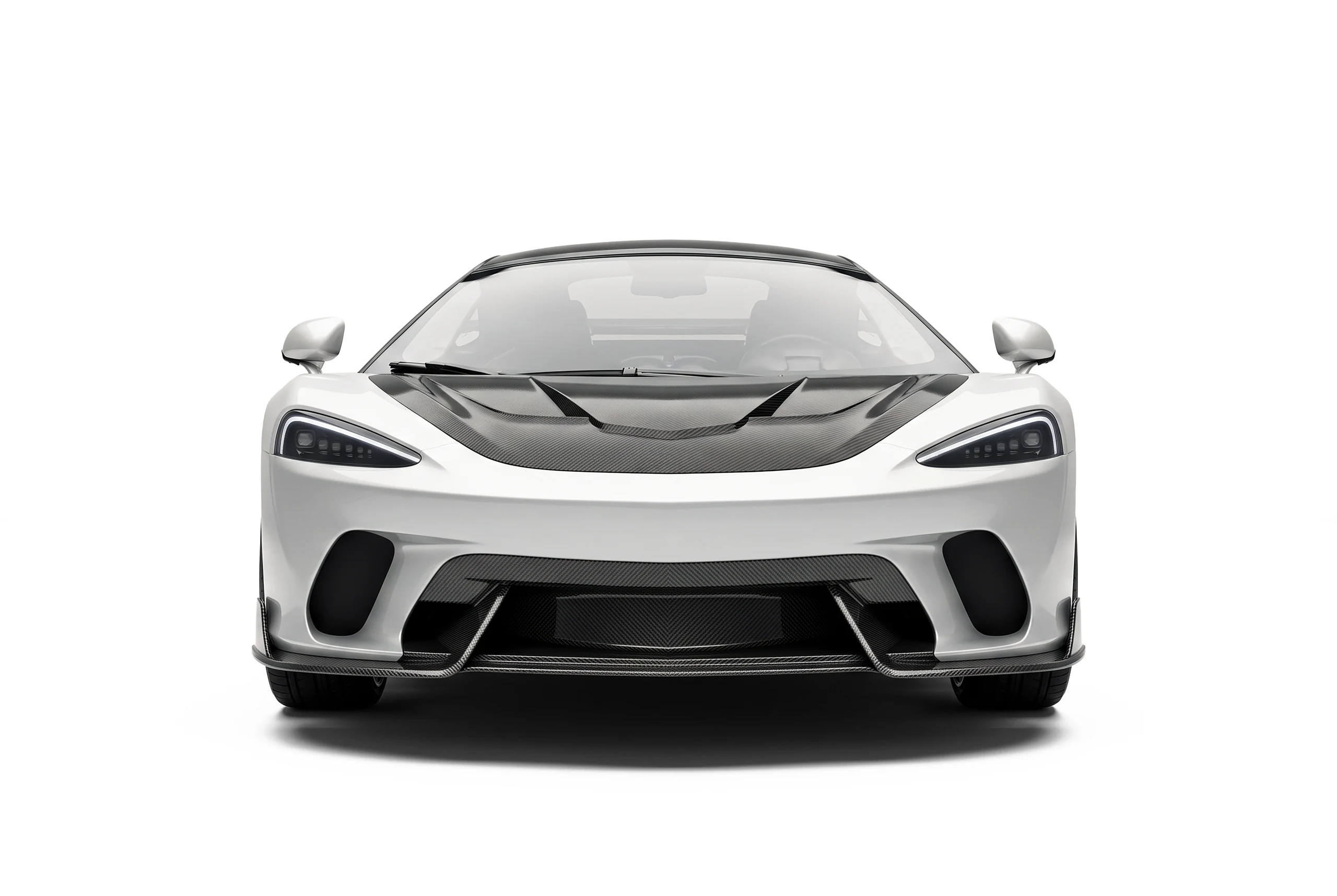สปลิตเตอร์หน้าคาร์บอนไฟเบอร์ PAKTECHZ สำหรับ McLaren GT