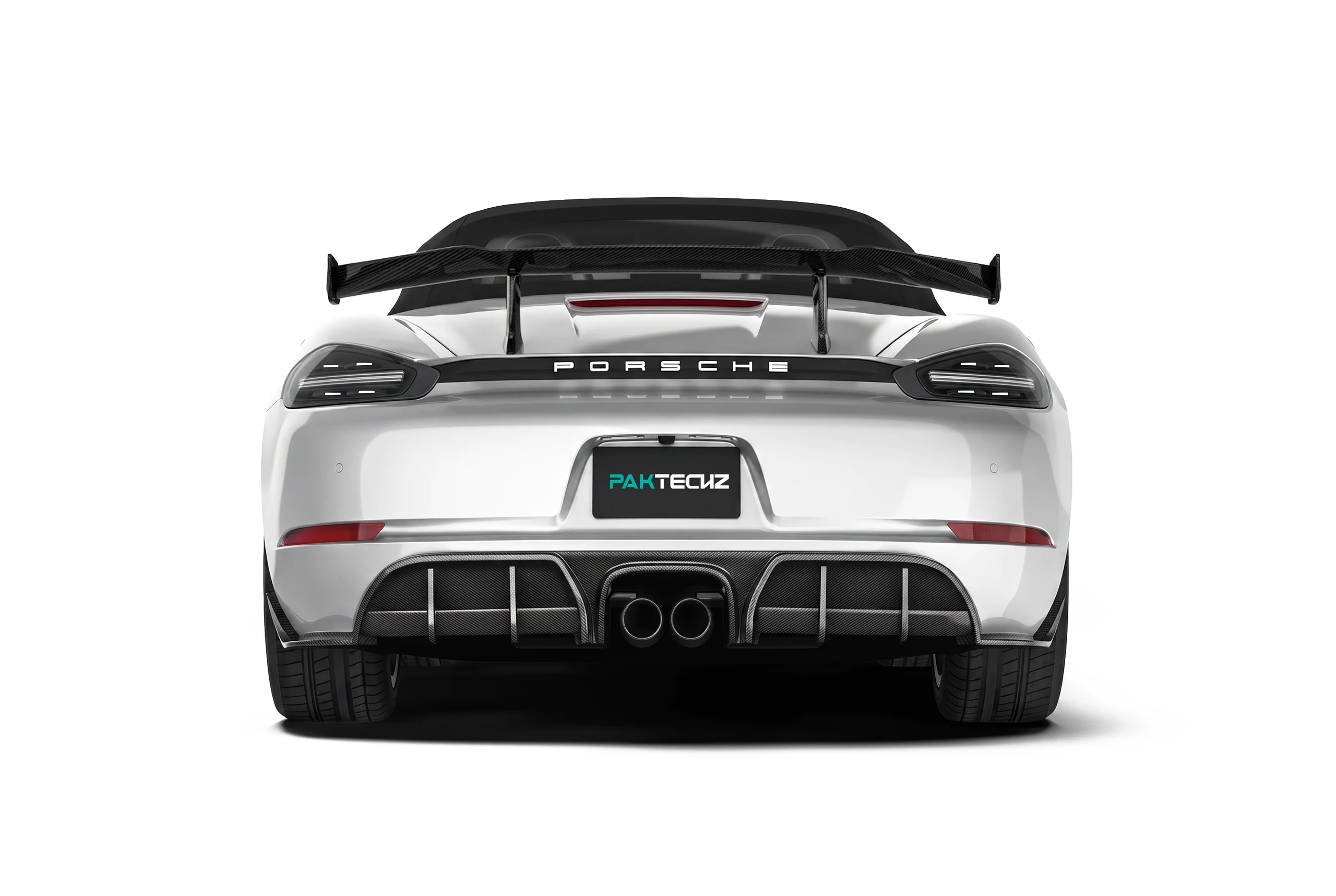สเกิร์ตข้างคาร์บอนไฟเบอร์ PAKTECHZ สำหรับ Porsche 718