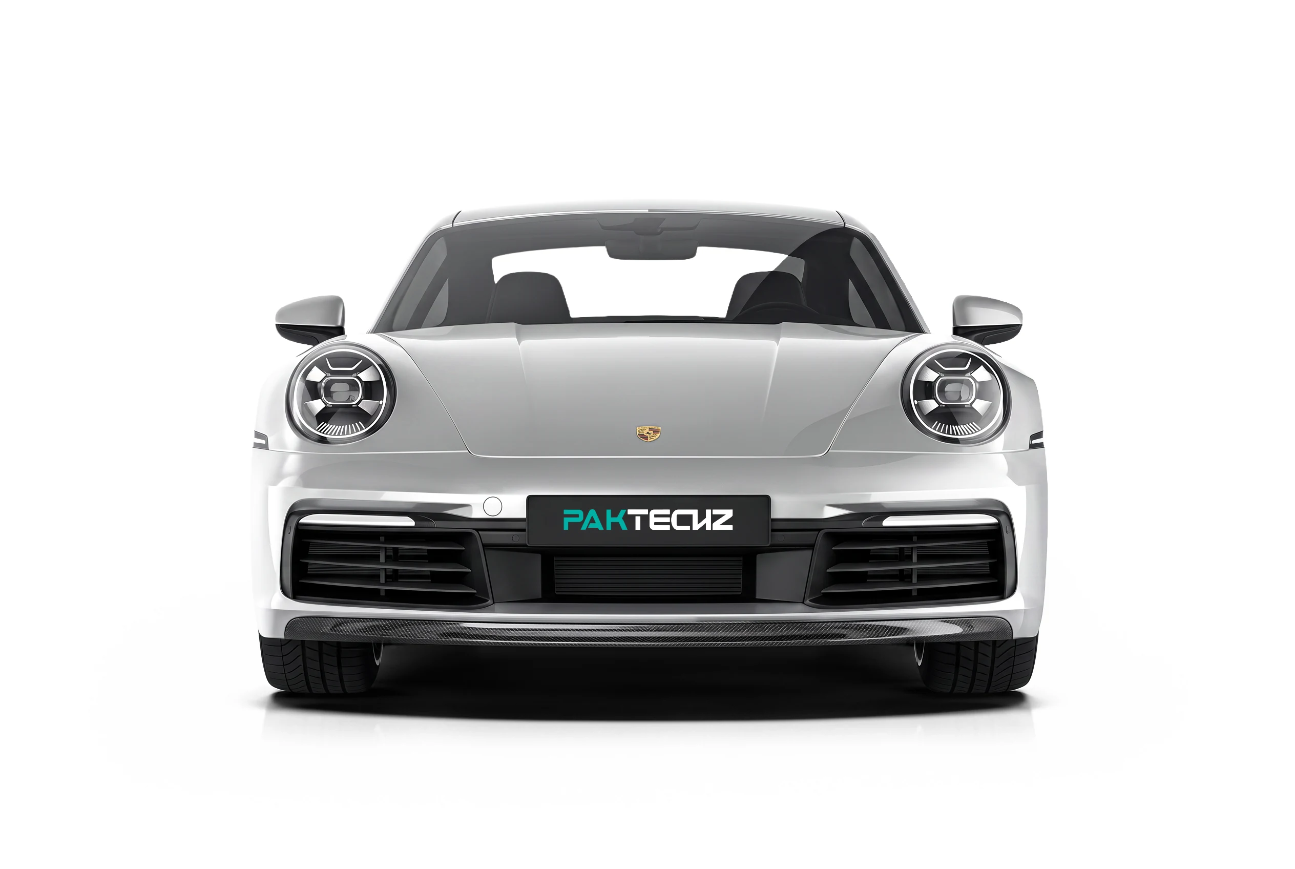 ลิ้นหน้าคาร์บอนไฟเบอร์ PAKTECHZ สำหรับ Porsche 911 992.1