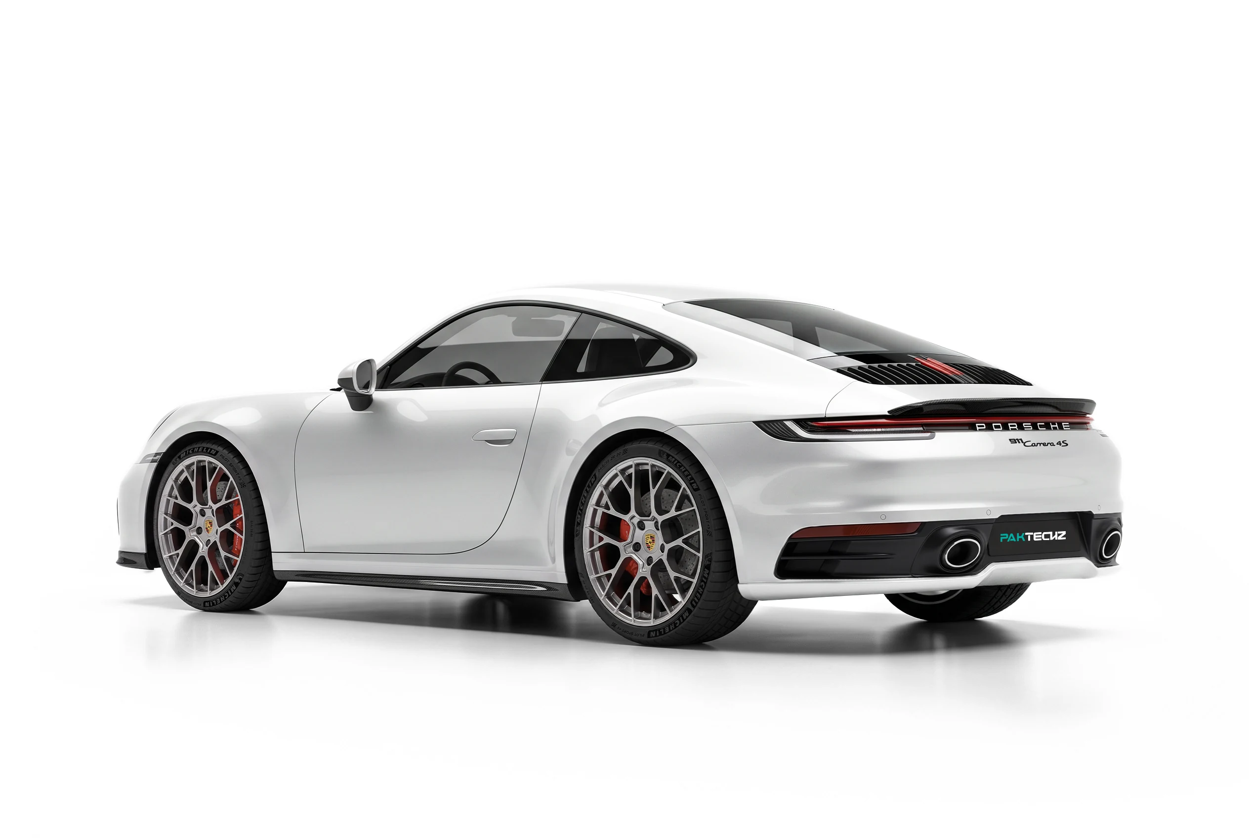 ดิฟฟิวเซอร์และสปอยเลอร์ปีกคาร์บอนไฟเบอร์ PAKTECHZ สำหรับ Porsche 911 992.1