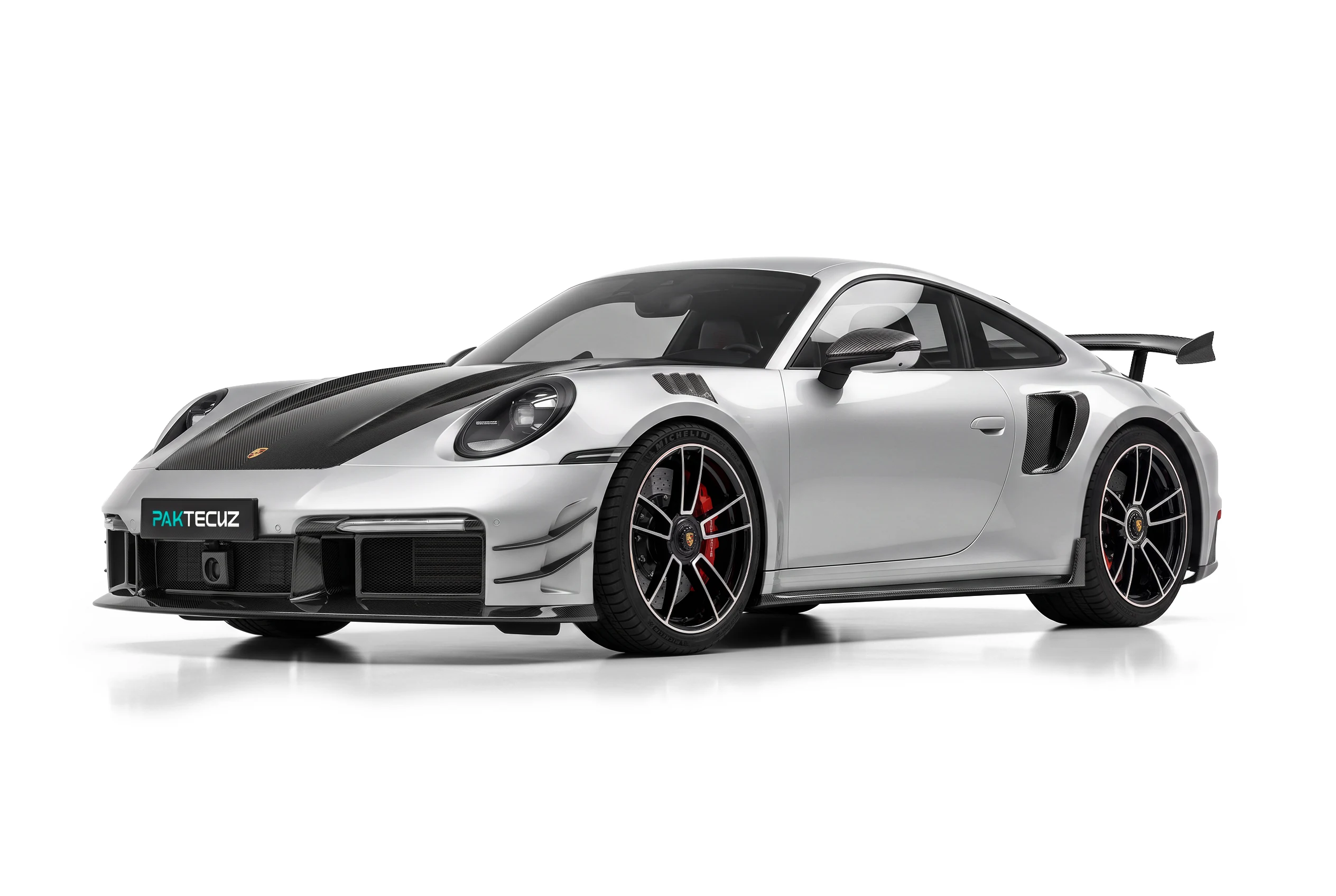 Porsche 992 Turbo S ติดตั้งชุดแต่งคาร์บอนไฟเบอร์รอบคัน PAKTECHZ