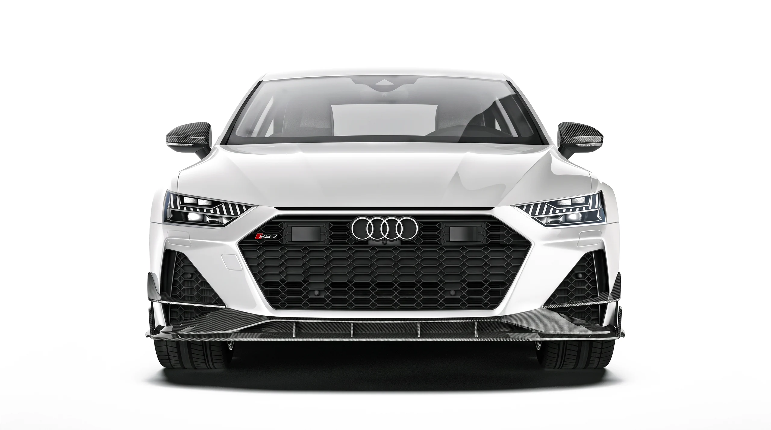 ลิ้นหน้าและคานาร์ดคาร์บอนไฟเบอร์ PAKTECHZ สำหรับ Audi RS7 C8