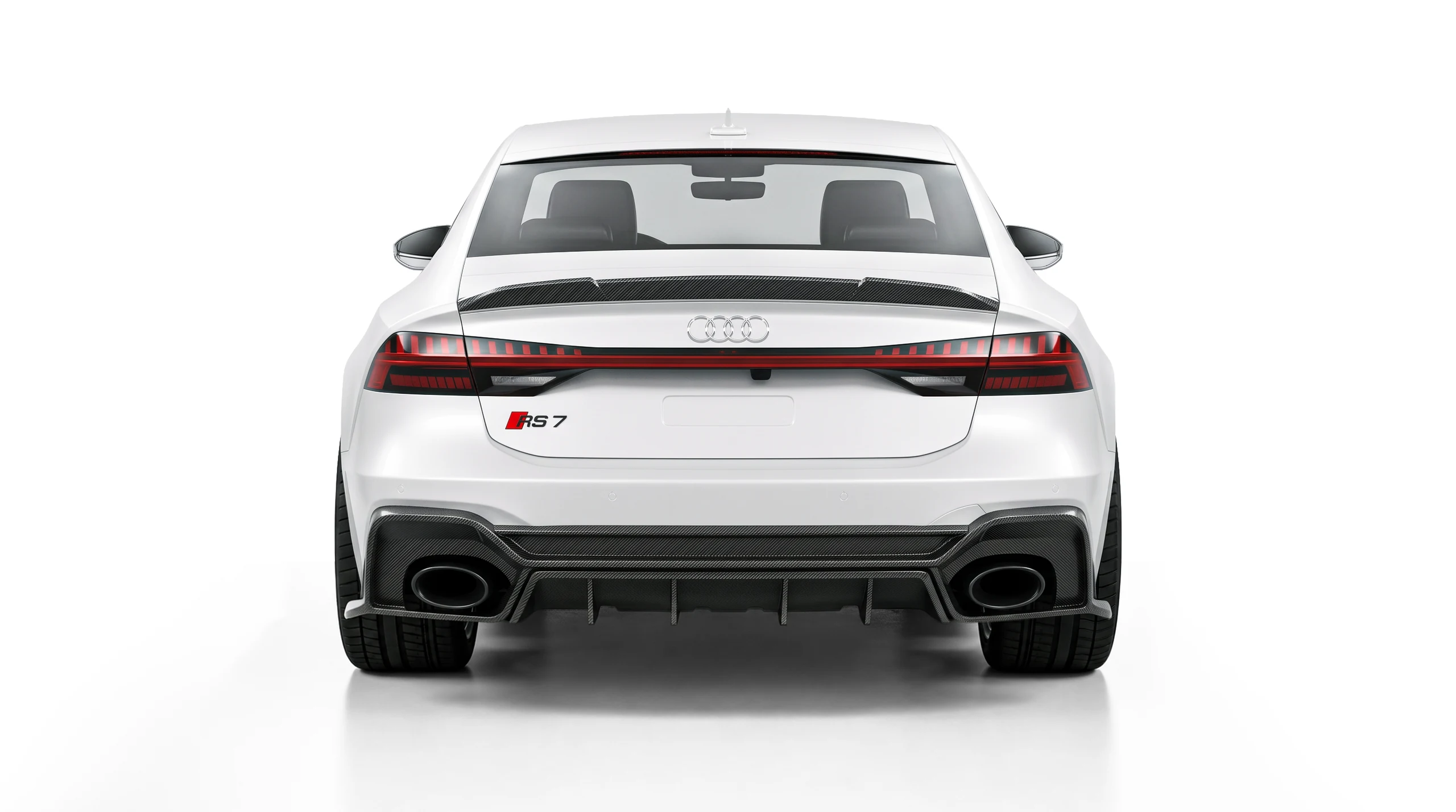 ดิฟฟิวเซอร์หลังคาร์บอนไฟเบอร์ PAKTECHZ บน Audi RS7 C8