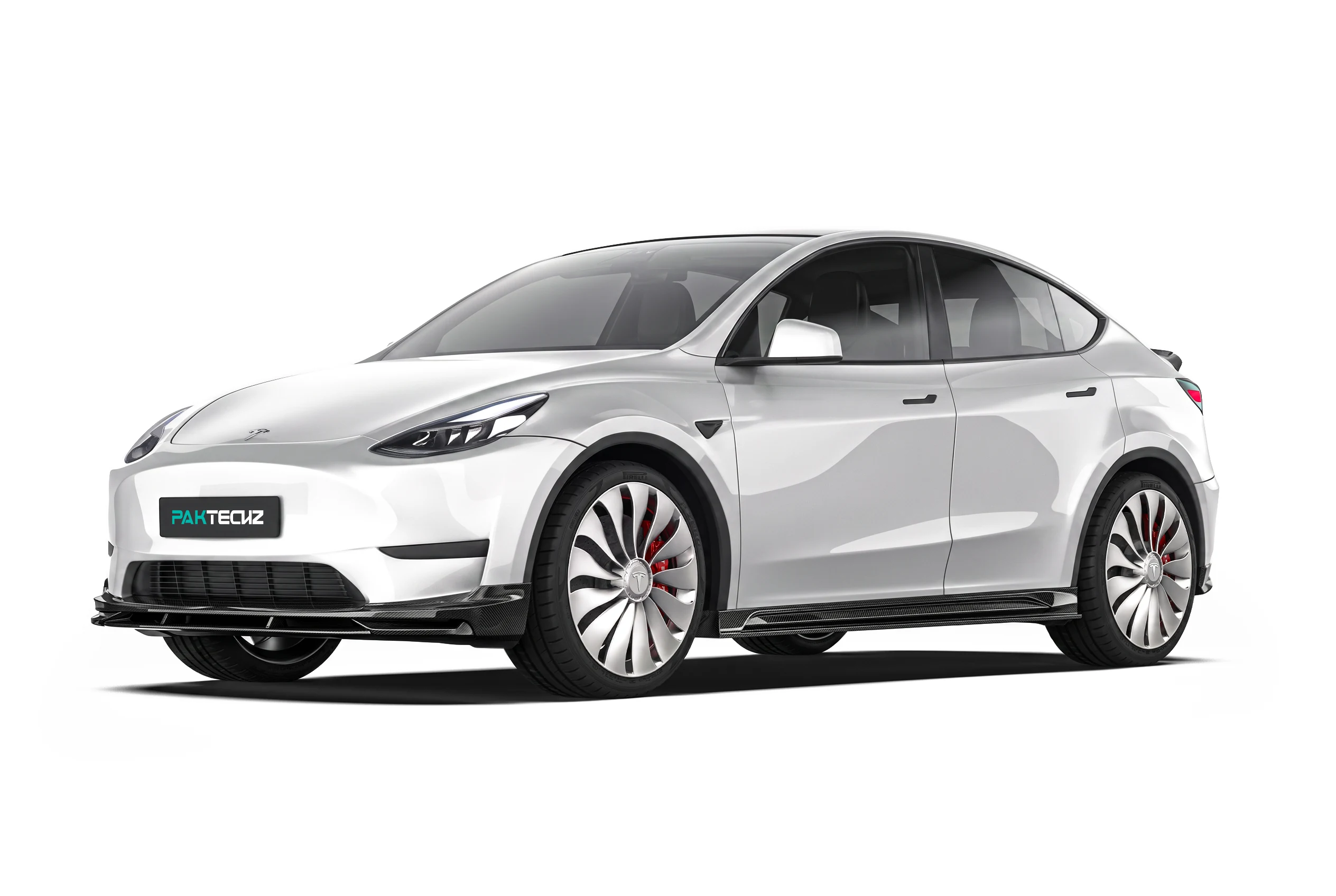 Tesla Model Y ติดตั้งชุดแต่งคาร์บอนไฟเบอร์รอบคัน PAKTECHZ