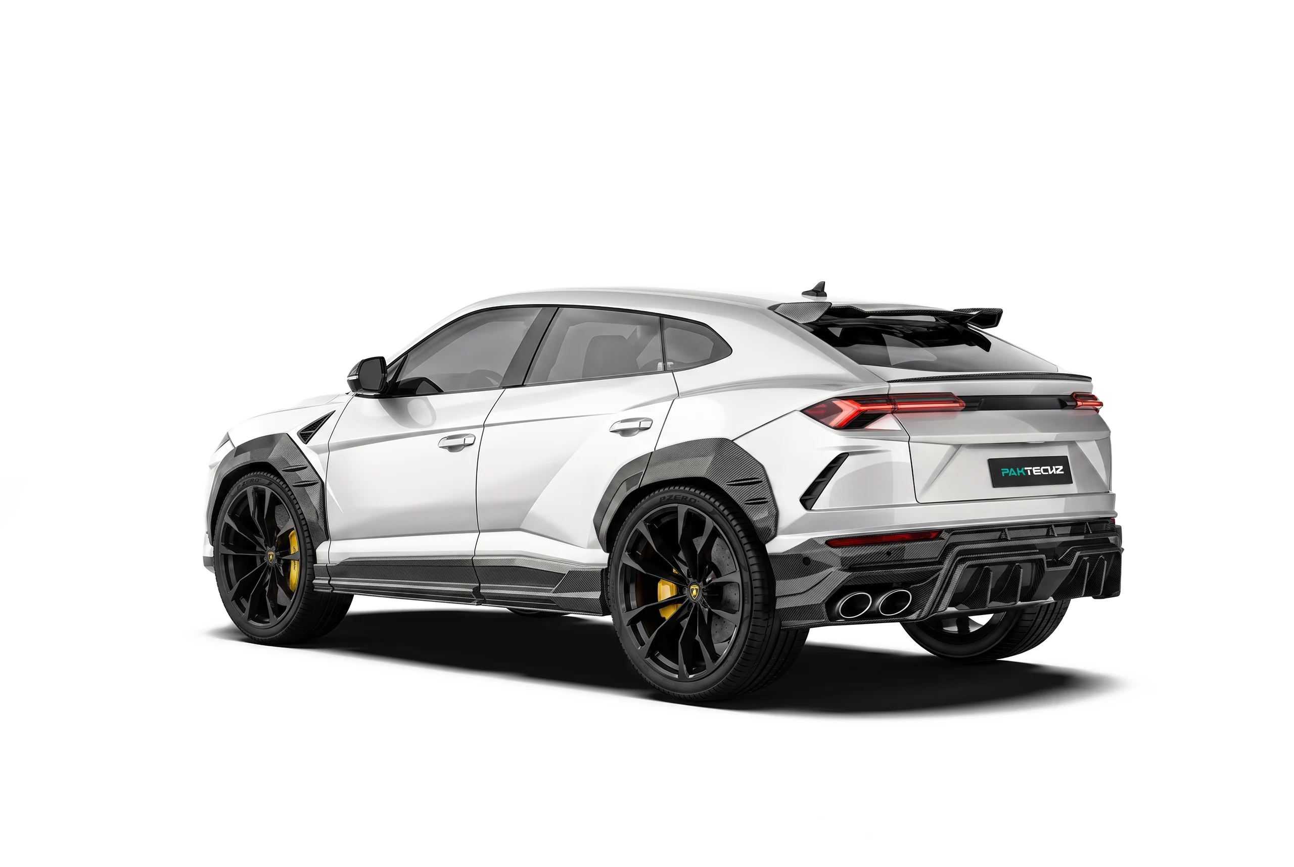 มุมท้าย Lamborghini Urus พร้อมดิฟฟิวเซอร์คาร์บอนไฟเบอร์ PAKTECHZ